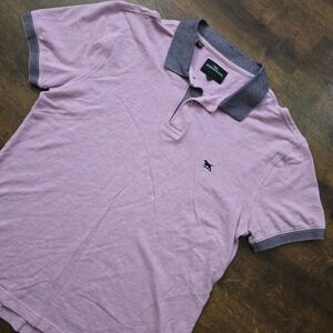 Rodd & Gunn Mens Sports Fit Polo Shirt Large Pink Heather Short Sleeve Logo